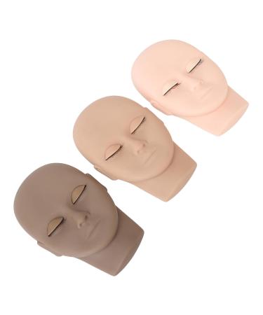 3D Face Eyelash Extension Practice Model | Removable Eyelids Makeup Training Tool - International Shipping - Buy Online on SooperMarket.com