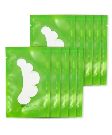 Lunamoon eye pads for eyelash extension eyelashes pads eyelash extension pad eyelash pad eyeliner coloring pad eyeliner lifting pad eye gel patch for eyelash extensions 50 pairs (flower-green)