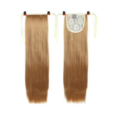 Wig Piece 18-38 Inch Straight Drawstring Ponytail Synthetic Hair Piece Pony Tail Clipped Into Hair Extension 16inches B103