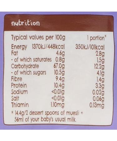 Ella's Kitchen Banana + Cinnamon Muesli with Crispy Bits Baby Food 215g - Buy Online on SooperMarket.com