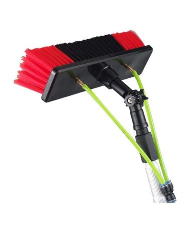 Window Cleaning Brush Window Cleaning Kit with Extension Pole Water Fed Pole Brush System Teleswindow Cleaning Tools Extendable Pole with Brush/5 M 35cm Brush Head 7M/24FT