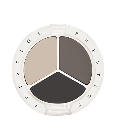 PRESTIGE COSMETICS Smoky Trio Eyeshadow PSP-01 Smoke Shadows Grey/Silver/Ivory