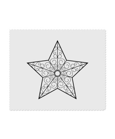 2 x Microfiber Glasses Cleaning Cloths "Decorative Star" (LC00024234)