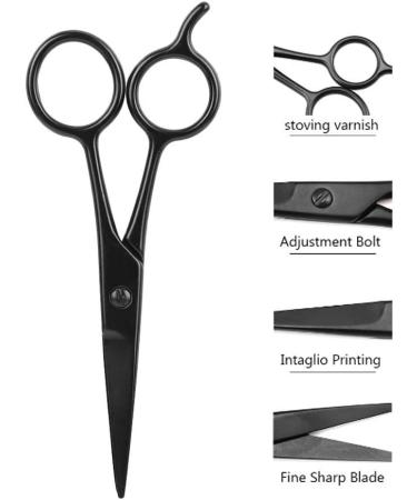 Stainless Steel Hair Cutting Shears Hair Scissors Nose Ears Mustache Eyebrows Hairdressing Haircut Trimming Tool Stainless Steel Haircut Women/Men/Kids - Buy Online on SooperMarket.com