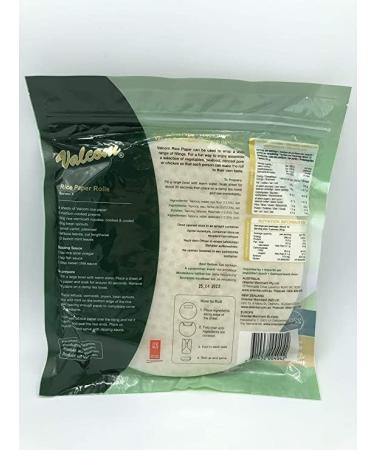 Round Vietnamese Rice paper 22cm 250g Summer Roll Goi Cuon Banh Trang Fresh Spring Roll Resealable Pack x 4 packs - Buy Online on SooperMarket.com