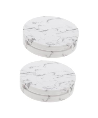 WOONEKY 2pcs Storage Box Makeup Powder Loose Powder DIY Powder Case Powder Case for Travel