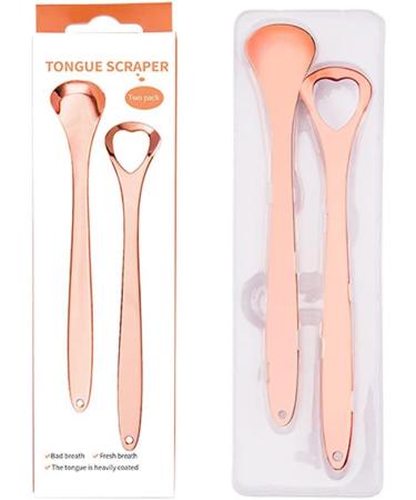 Buy Premium 2-Piece Stainless Steel Tongue Scraper Set - Versatile Schaber Tools for Effective Stain Removal | International Shipping Available - Buy Online on SooperMarket.com
