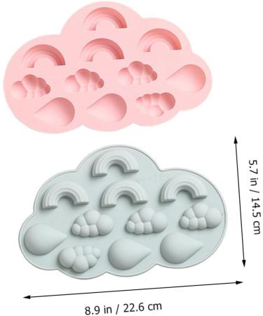 6 Pcs Silicone Mold Silicone Ice Mold Cake Mold Chocolate Mold Cookie Mold Baking Mold Biscuit Kitchen Supplies Silica Gel 22.6X14.5X1.5CMx3pcs Assorted Colorx3pcs - Buy Online on SooperMarket.com