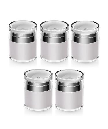 Aflytep 1.7 Oz Airless Moisturizer Cosmetic Container with Pump New Empty Airless Travel Lotion Container