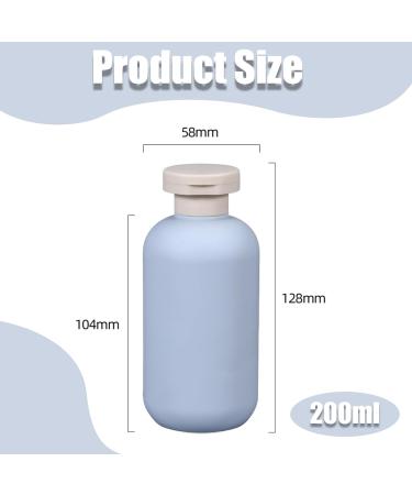 3 PCS Flip Cap Shampoo Bottles Empty Refillable Travel Bottles for Toiletries for Travel Size 200ML for Shampoo Lotions Cream Body Wash Conditioner Travel Shampoo Bottles - Buy Online on SooperMarket.com
