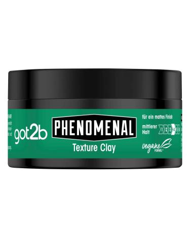 Schwarzkopf got2b phenomenal Mann O Mann Texture Clay 1 pack (1 x 100ml) Unscented 100 ml (1 pack)