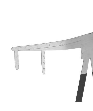 Buy Stainless Steel Eyebrow Ruler - 3 Point Positioning Measurement Tool for Perfect Eyebrows | International Shipping Available - Buy Online on SooperMarket.com