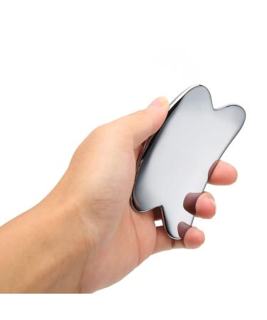 Terahertz Stone Gua Sha Scraper Lymphatic Drainage Gua Sha Scraping Tool Facial Skin Care Tools to Reduce Wrinkles Puffiness Gua Sha Board for Soreness Migraine Headache Relief