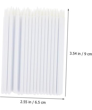 MUSISALY 100pcs Disposable Eyeliner Brush Makeup Brush Applicator Eye Tool Brush Eye Makeup Brush Cosmetic Brush Eyeliner Fiber Brush Eyeliner Applicator Makeup Eye Tool 9x6.5cm White - Buy Online on SooperMarket.com