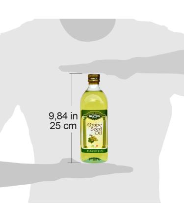 Mantova Grapeseed Oil 34 Oz - High Antioxidants, Cholesterol-Lowering, Non-Greasy | 34 Fl Oz (1 Pack) - Buy Online on SooperMarket.com