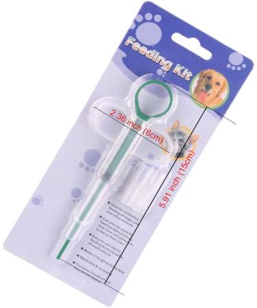 2 Pack Pet Medicine Feeding Syringe & Dropper for Dogs, Cats, Birds - Oral Pill Dispenser Tool - Buy Online on SooperMarket.com