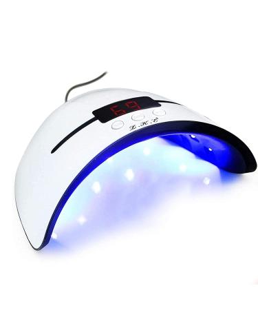 LKE UV lamp for gel nails 36W nail dryer with portable USB charging function 30/60/90s timing function LCD display and infrared sensor LED nail lamp is suitable for all gels