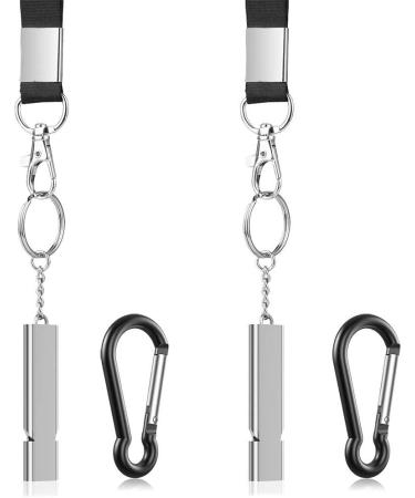 Michael Josh 2PCS Outdoor Emergency Survival Whistles with Carabiner and Lanyard - Ideal for Camping, Hiking, Sports, and Dog Training - Buy Online on SooperMarket.com