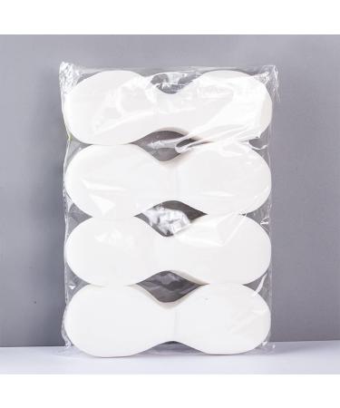 400 Sheets Disposable Non-Woven Eye Mask Paper Cotton Covers for Skincare Spa - White - 7.48 x 2.48 Inch - Buy Online on SooperMarket.com