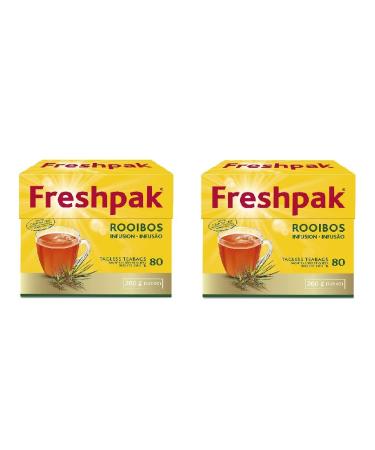 Freshpak Pure Rooibos Tea 80 Tagless Bags, Pure Premium Rooibos and No Rooibos Infusion, New Packaging (2 X Pack) 80 Count (Pack of 2)