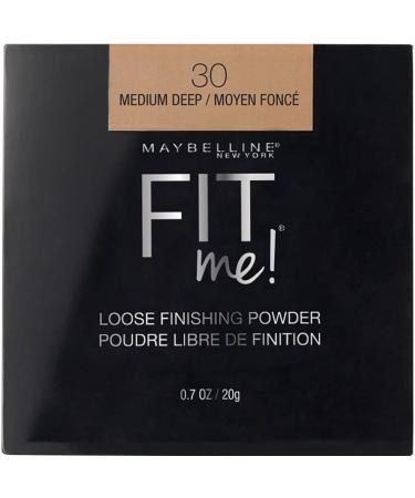 Maybelline New York Fit Me Matte + Poreless Liquid Foundation Makeup Toffee 1 fl. oz. and Loose Finishing Powder Medium Deep 0.7 Oz - Buy Online on SooperMarket.com