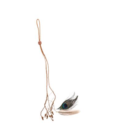 WOFASHPURET Feather Barrette Halloween Headpiece Halloween Tiara Tassel Headpiece Beach Headpiece Hair Bands for Women's Hair Womens Barrettes for Hair Head Hair Extension Hair Jewelry Wig