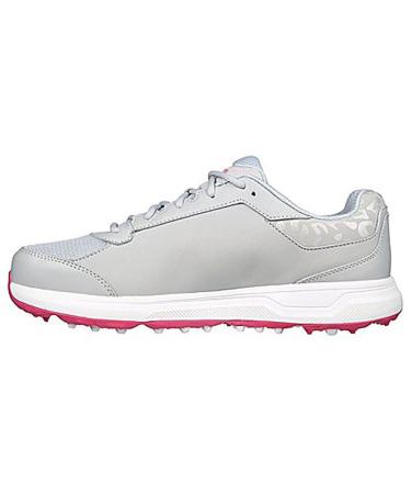Skechers Women's Prime Relaxed Fit Spikeless Golf Shoe Sneaker 38.5 EU Grey Pink