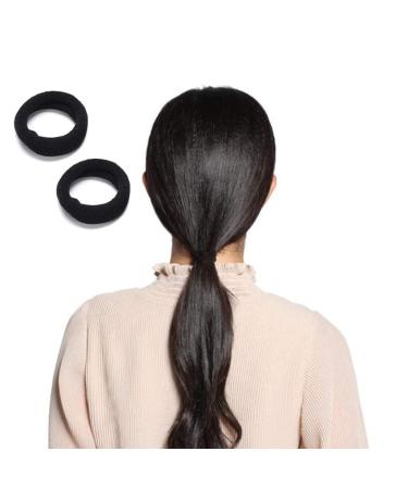 LEBQ 200 Mini Hair Bands for Girls & Babies - Soft Elastic Hair Ties in Black | Perfect for Kids' Hairstyles - Buy Online on SooperMarket.com