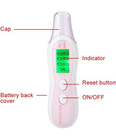LCD Digital Skin Analyzer Skin Analyzer Moisture Water Oil Monitor for Skin Care High Sensitive Facial Skin Tester USB Digital Measuring Device for Home Traveling Beauty Salon(White) - Buy Online on SooperMarket.com