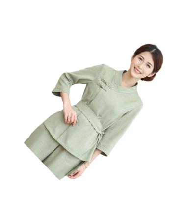 FOMIYES 1 Set Spa Robe Hairdressing Tunic Spa Gown Salon Smock Salon Uniforms Women Barber Shop Apron Spa Work Uniforms for Women Hair Salon Cape Spa Kit Spa Cloth Kimono Hair Dye L Green