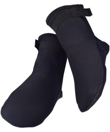 Nachvorn Premium 3mm Neoprene Water Fin Socks with Velcro Strap - Black, S (US Men 6-7 / Women 7.5-8.5) - Ideal for Beach, Swim, Surf, Yoga, Exercise & Sand Activities - Buy Online on SooperMarket.com