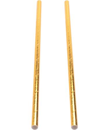 Jesnoe Gold Foil Straws Biodegradable Disposable Drinking Straws Pack of 100 Celebrations - Buy Online on SooperMarket.com