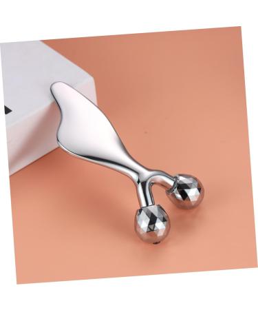 Beavorty 2pcs Dolphin Scraping Board Tools Walker Face Massage Roller Eye Manual Roller for Lady Facial Rollers Face Roller Facial Massaging Tool Stainless Steel Woman Double Head Massager 11.40X4.70X3.00CMx2pcs Silverx2pcs - Buy Online on SooperMarket.com