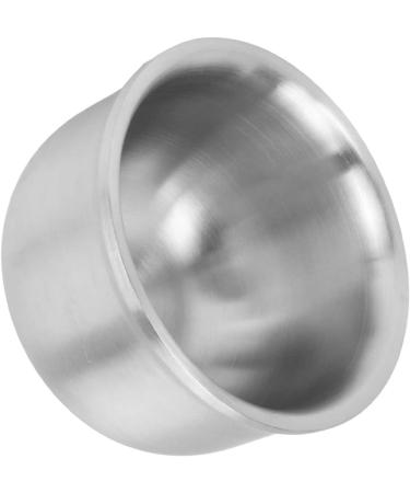 GFRGFH Men's Stainless Steel Shaving Soap Bowl | Professional Portable Barber Mug for Home & Shop Use - Buy Online on SooperMarket.com