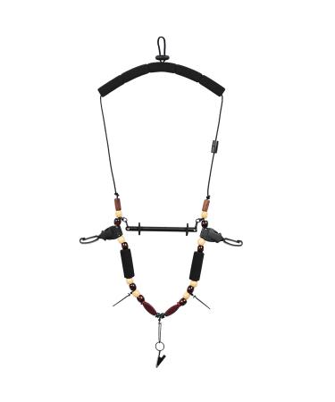 SF Fly Tying Equipment Tools Fly Fishing Lanyard Necklace, Fly Patch, Hook Remover,Leader Straightener, Hook Sharpener, Fly Fishing Nipper,Zinger Retractor Knot Tying Tool for Fishing Accessories Unloaded Fly Fishing Lanyard