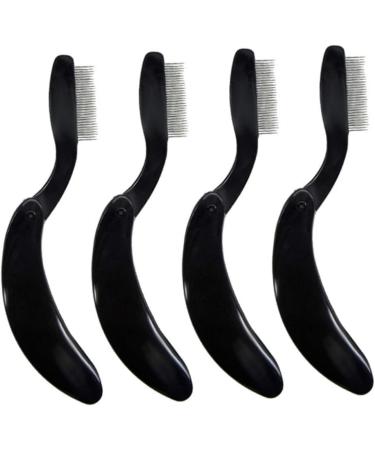 WOFASHPURET Curved Eyebrow Comb eyebrow comb plastic handle eyebrows comb plastic handle eyelash comb fold beauty Gentle Reminder - Buy Online on SooperMarket.com