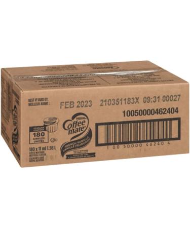 COFFEE-MATE Liquid Coffee Creamer Lactose Free French Vanilla Single Serve Portions No Refrigeration Pack of 180 x 11ml French Vanilla 1 Count (Pack of 180) - Buy Online on SooperMarket.com