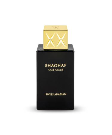 Swiss Arabian Shaghaf Oud Aswad - Luxury Products From Dubai - Long Lasting Personal EDP Spray Fragrance - A Seductive Signature Aroma - 2.5 Oz