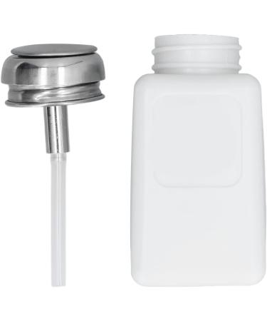 Haofy Press-Type Dispenser Pump with 200ml Capacity Featuring an ESD Static Stainless Steel Lid for Dispensing Acetone IPA Solvent Oil Press Type Dispenser Pump with (White) - Buy Online on SooperMarket.com