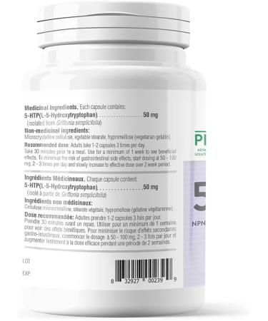 5-HTP by Provita Nutrition (Canadian Made) 90 Vegetarian Capsules - Buy Online on SooperMarket.com