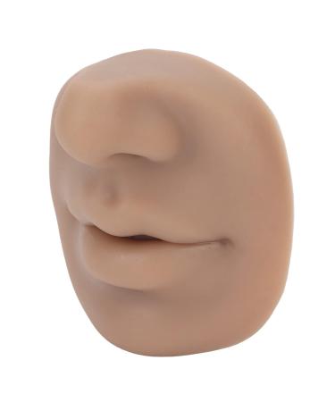 Realistic 3D Silicone Nose Mouth Model for Display - Flexible Acupuncture & Piercing Practice | Reusable 3 Colors Available - Buy Online on SooperMarket.com