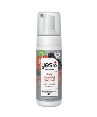 Yes To Tomatoes Anti Pollution Detoxifying Charcoal Oxygenated Foaming Facial Cleanser - 4.5 fl oz