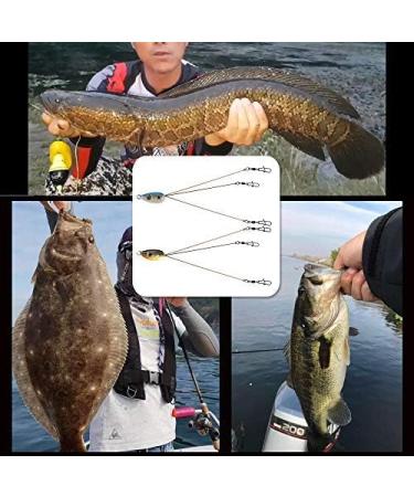 Alabama Rig Umbrella for Bass Fishing - 3 Arm Swim Baits Lures Bait Kit | Freshwater Trout Salmon - 2 Pcs Black Blue - Buy Online on SooperMarket.com