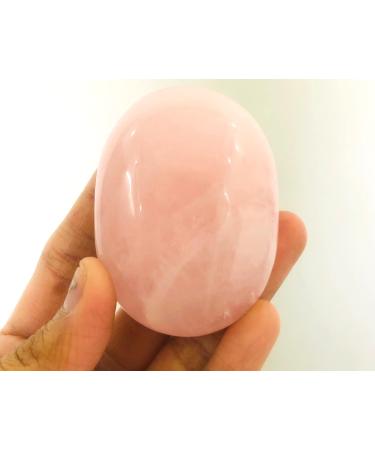 crystalmiracle Rose Quartz Palm Stone Pocket Gemstone Gift Crystal Healing Feng Shui Wellness Love Peace Positive Energy Handcrafted