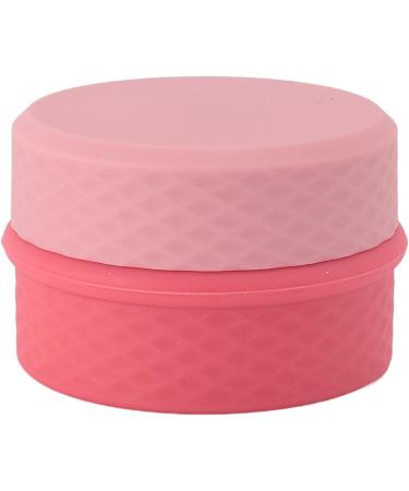 Silicone Cream Jars with Spoon Travel Silicone Makeup Container Refillable Empty Trinkets Pills Portable Proof for Outdoor Use (Pink) - Buy Online on SooperMarket.com
