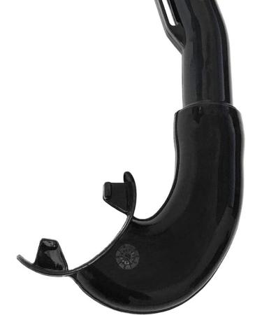 Cressi Scuba Diving Minimal Fixed Keeper Snorkel - Easy & Comfortable - Island Design, Italy - Adult Black/Yellow - Buy Online on SooperMarket.com