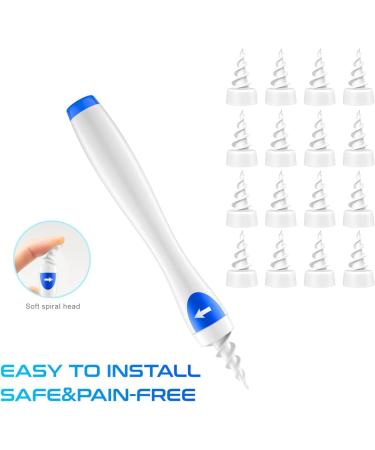 Dr.Johnes Q-Grips Ear Wax Remover - Safe Spiral Ear Cleaner with 16 Replacement Tips - Buy Online on SooperMarket.com