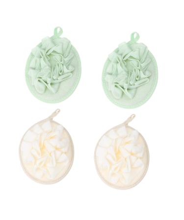 NOLITOY 8 Pcs Pure Flower Bath Ball Body Cleaning Sponge Shower Sponges for Bathing Exfoliating Loofah Bath Sponge Bath Pouf Body Wash Sponge Soft Gloves Pe Mesh Material