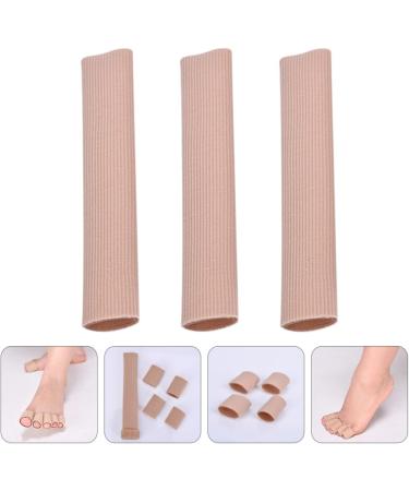 Healeved 15pcs Gel Toe Separators with Pressure Relief - Breathable Fabric Sleeves for Hammertoes, Bunions, and Toe Spreading - Pink (15X2.5X2.5CM) - Buy Online on SooperMarket.com