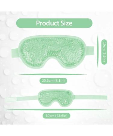 Gamufw Cooling Eye Mask Hot Cold Therapy Gel Eye Mask for Puffy Eye Migraine Relief Headache Dark Circles Dry Eyes Swollen Eyes Sinus Pain (Green) - Buy Online on SooperMarket.com